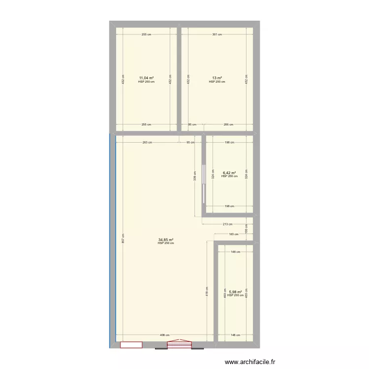 Maison meubl&eacute;. Plan de 