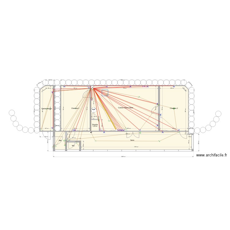 Earthship inversion schéma électrique. Plan de 0 pièce et 0 m2