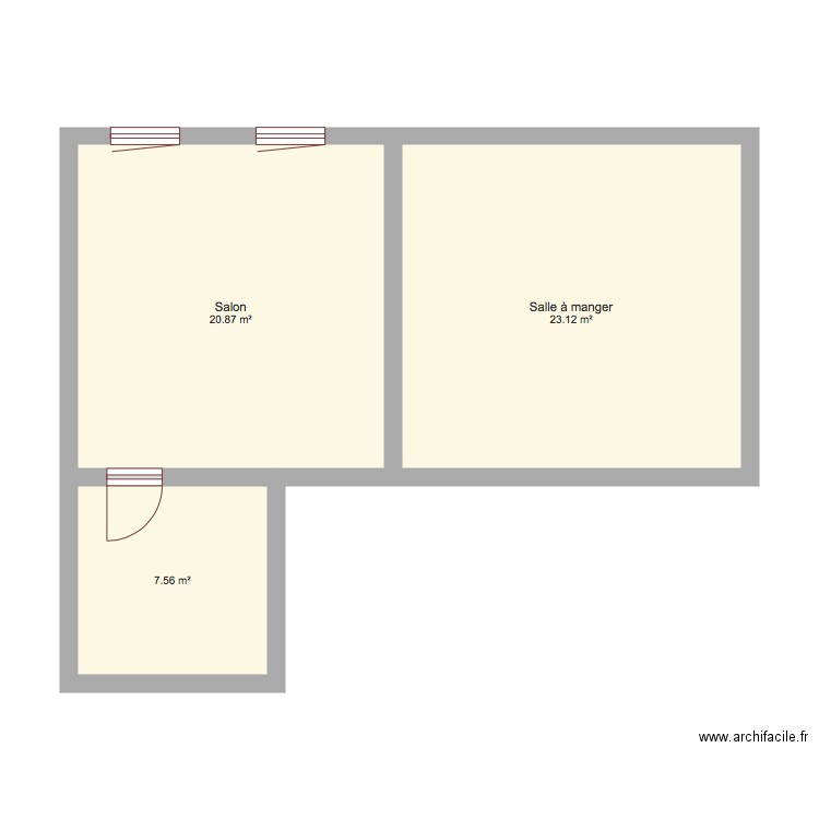 réaffectation. Plan de 0 pièce et 0 m2