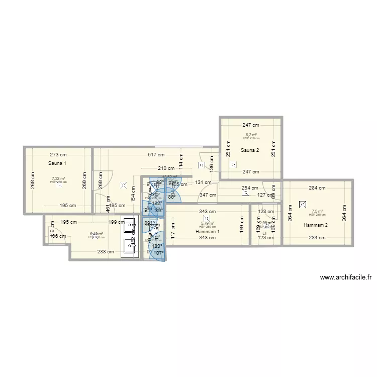 Wellness M&eacute;nuires V5. Plan de 