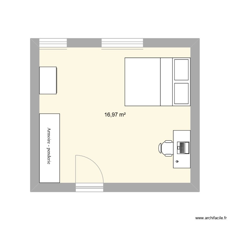 chambre Ilona. Plan de 0 pièce et 0 m2