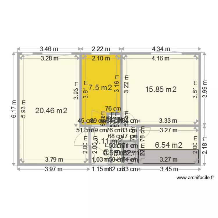 maison breuillet. Plan de 