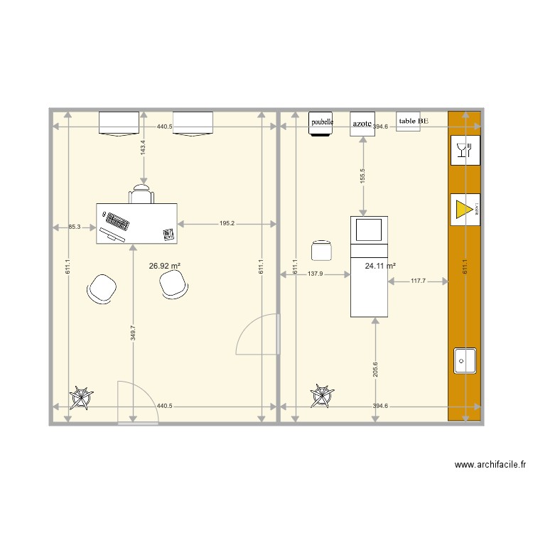 Lacert. Plan de 0 pièce et 0 m2