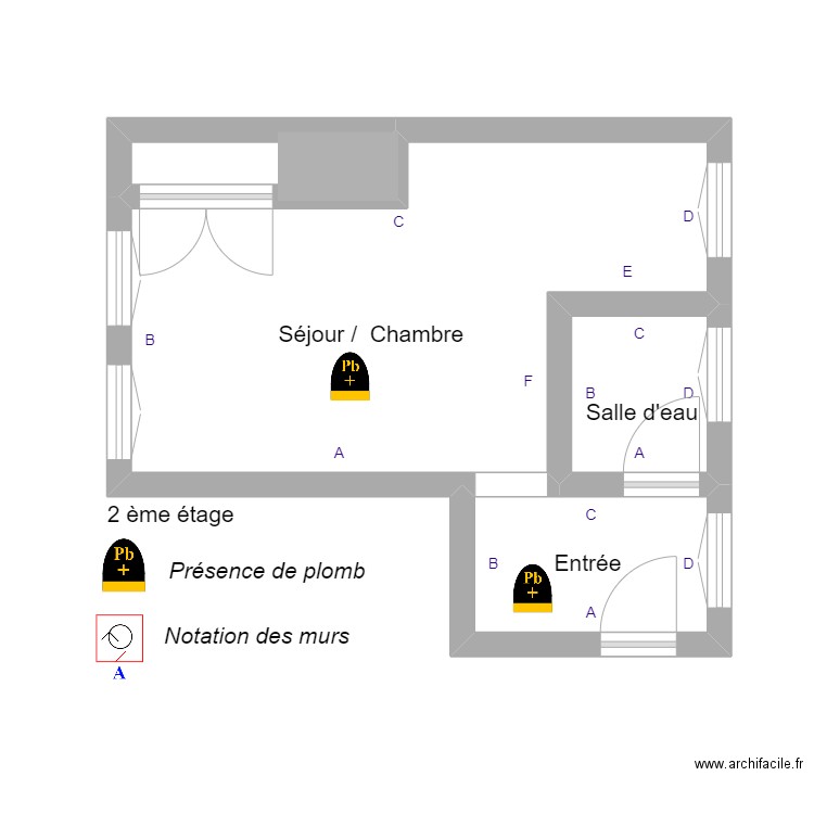 benoit studio. Plan de 0 pièce et 0 m2