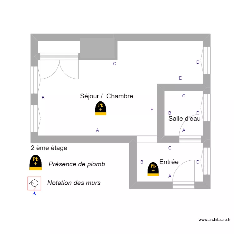 benoit studio. Plan de 