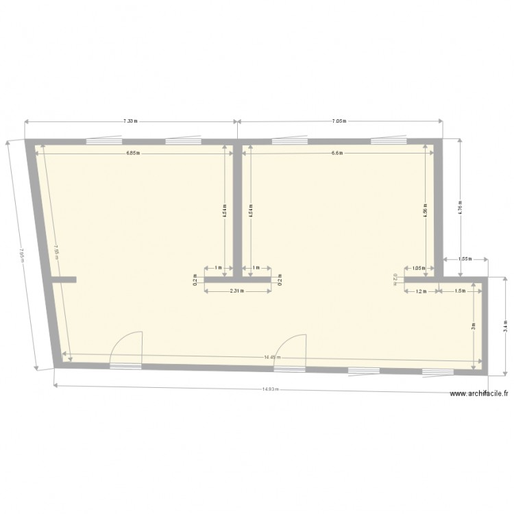 ETAGE Sacré Coeur plan du 27 02 2018. Plan de 0 pièce et 0 m2