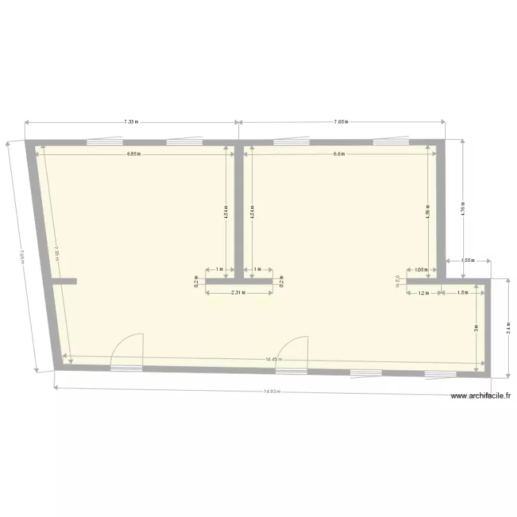 ETAGE Sacr&eacute; Coeur plan du 27 02 2018. Plan de 