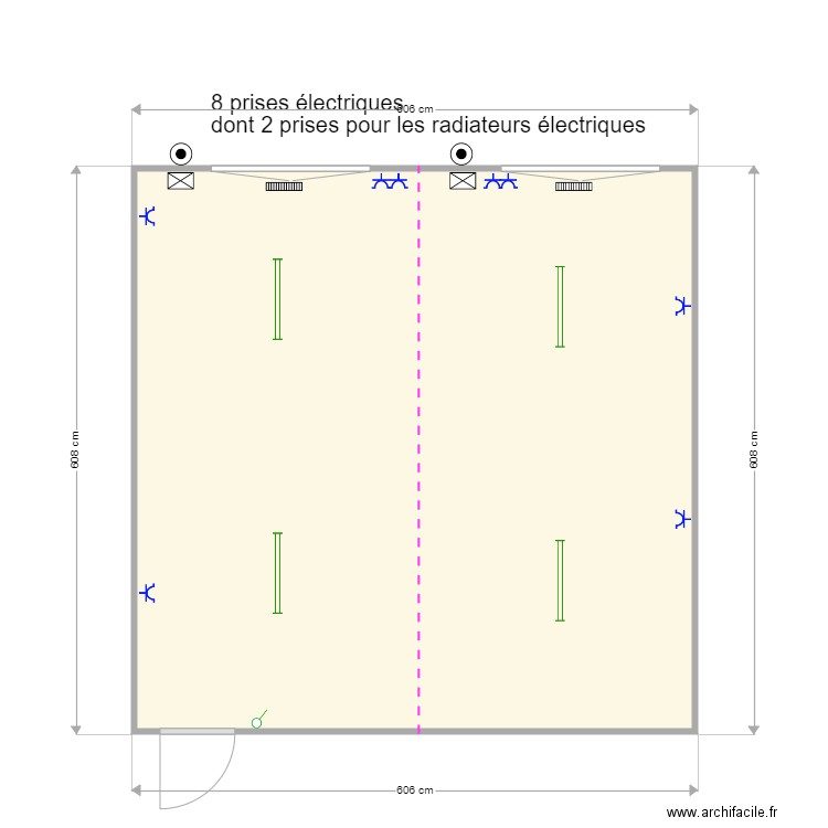 Fly Solutions. Plan de 1 pièce et 35 m2