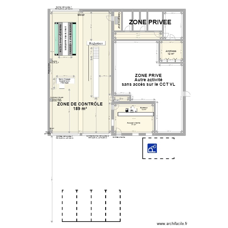 CCT VL SECURAUTO ABW METZ. Plan de 11 pièces et 389 m2