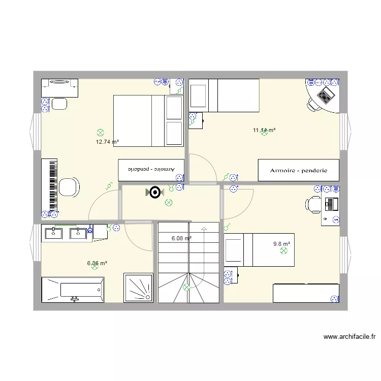 Romainville R2. Plan de 