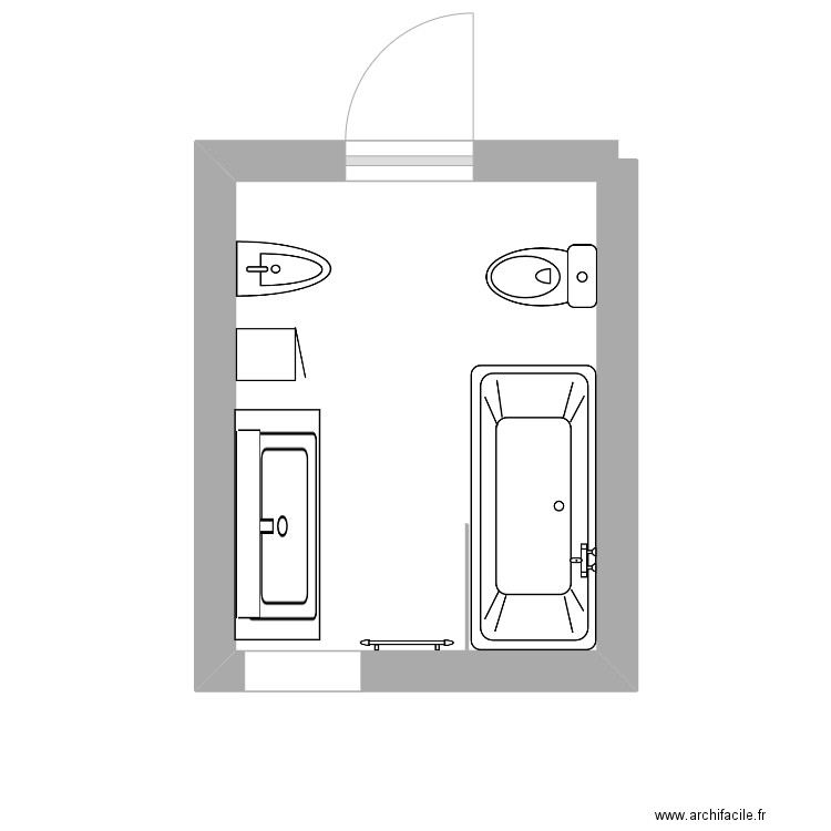 sdb alban. Plan de 0 pièce et 0 m2