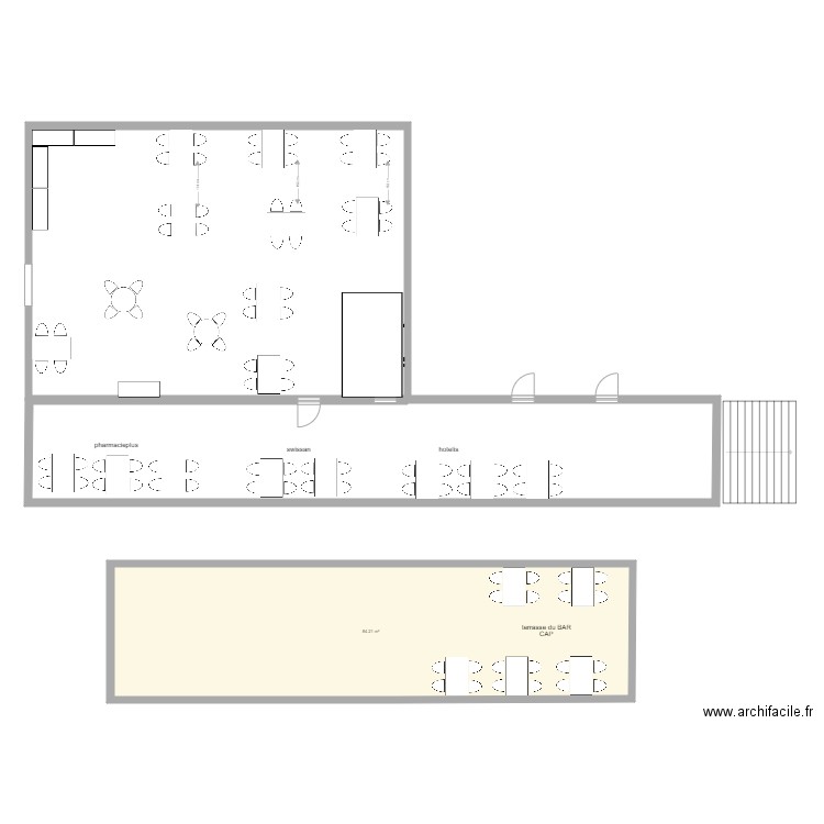 terrasse 1609. Plan de 0 pièce et 0 m2