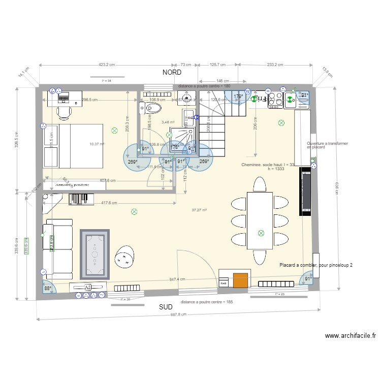 RDC Pinceloup 1 Option4. Plan de 0 pièce et 0 m2