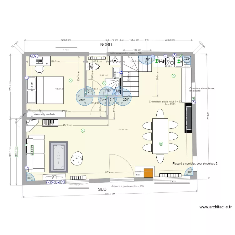 RDC Pinceloup 1 Option4. Plan de 
