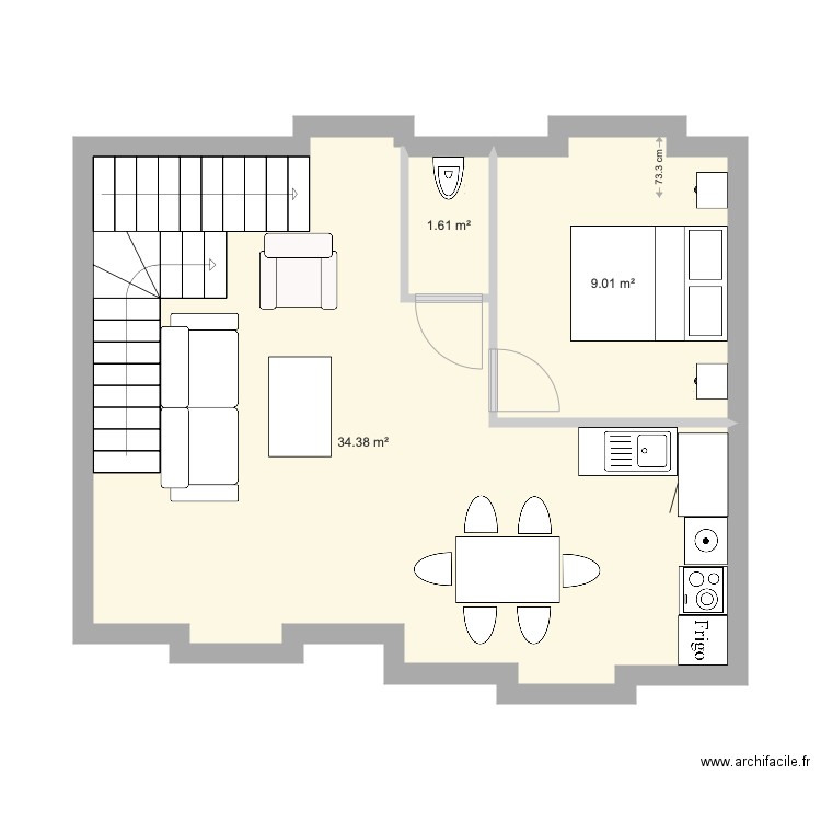 DALU R1 option duplex v1. Plan de 0 pièce et 0 m2