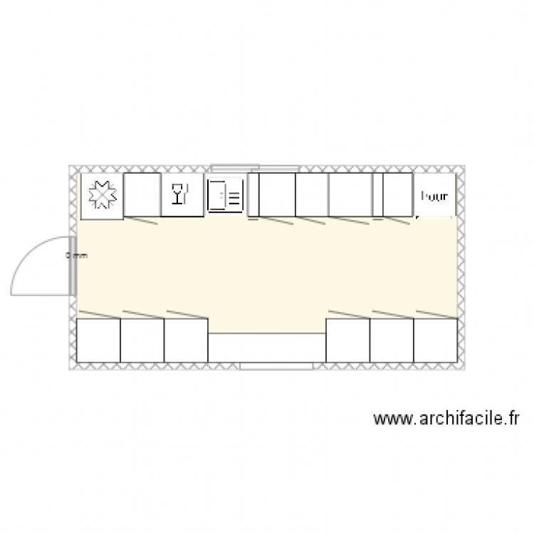 CUISINE EN II. Plan de 0 pièce et 0 m2