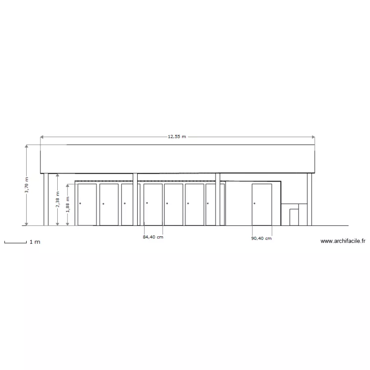 Sanitaire 2013 cot&eacute; 1. Plan de 