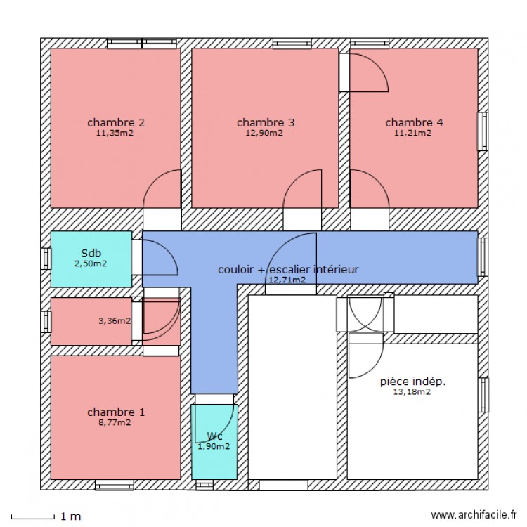  2ème . Plan de 0 pièce et 0 m2