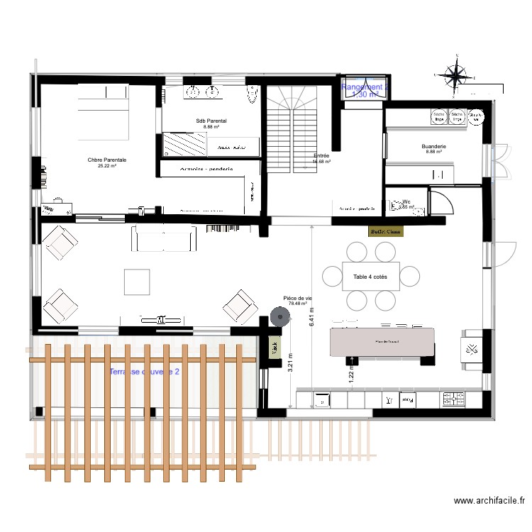 B Rdc 7. Plan de 0 pièce et 0 m2