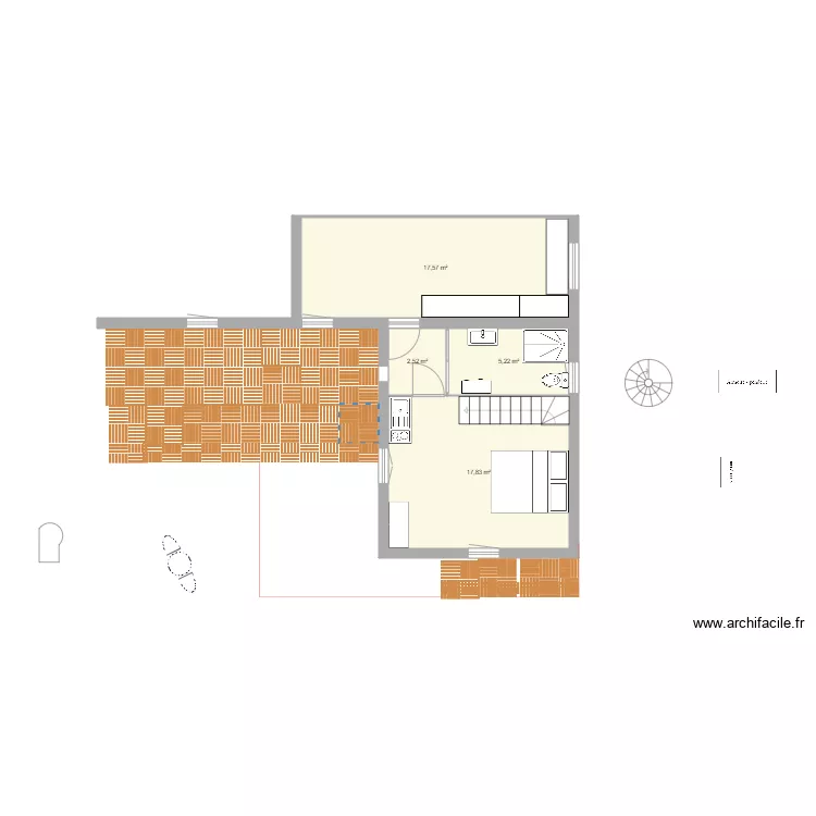 FACADE SUD VERSION 3B. Plan de 