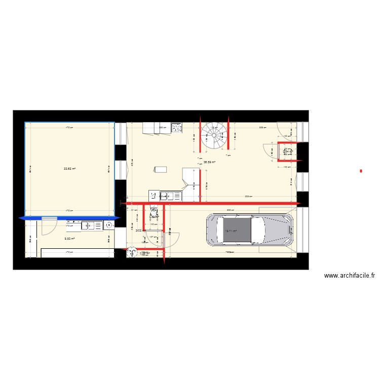 Location ramber rcd. Plan de 0 pièce et 0 m2