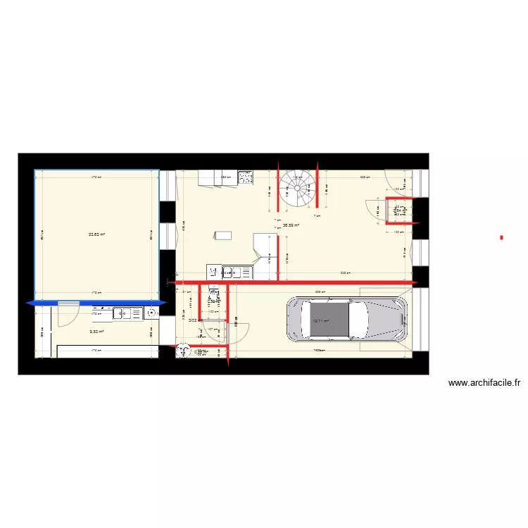 Location ramber rcd. Plan de 0 pièce et 0 m2