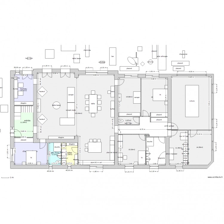 tres grd changement. Plan de 0 pièce et 0 m2