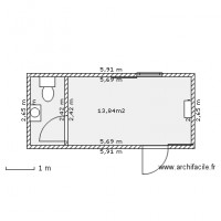 Conteneur bureau avec sanitaires