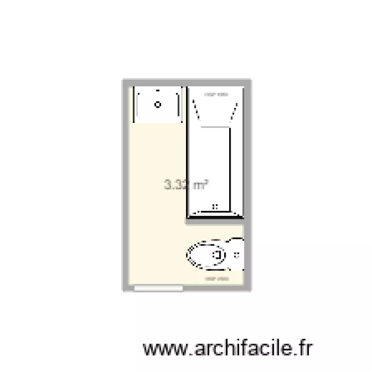 plan sdb duchalet. Plan de 