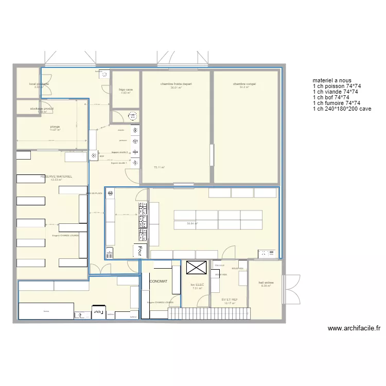 plan ETAGE ET RDC salle boeuf v5. Plan de 