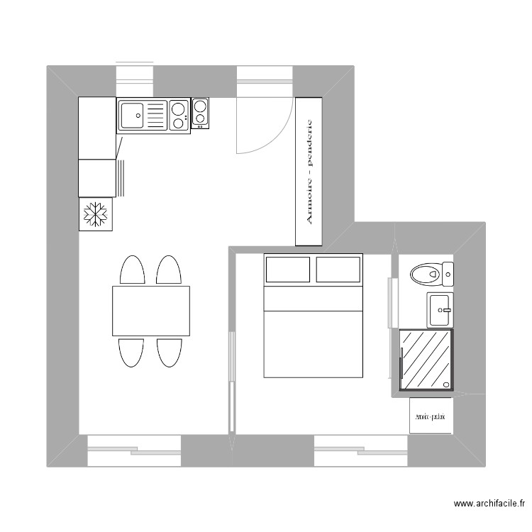 rdc tsivaras studio. Plan de 0 pièce et 0 m2