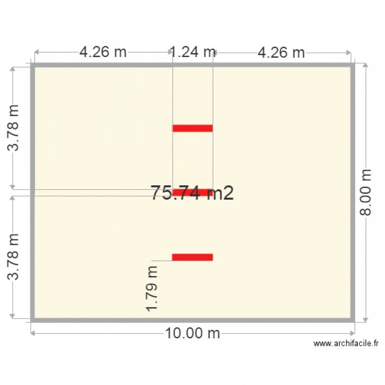 plan officielle   vue de dessu dalle avec emplacement porteur   . Plan de 0 pièce et 0 m2