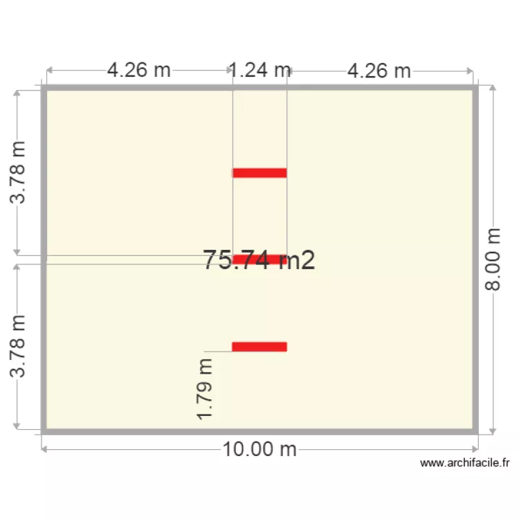 plan officielle   vue de dessu dalle avec emplacement porteur   . Plan de 