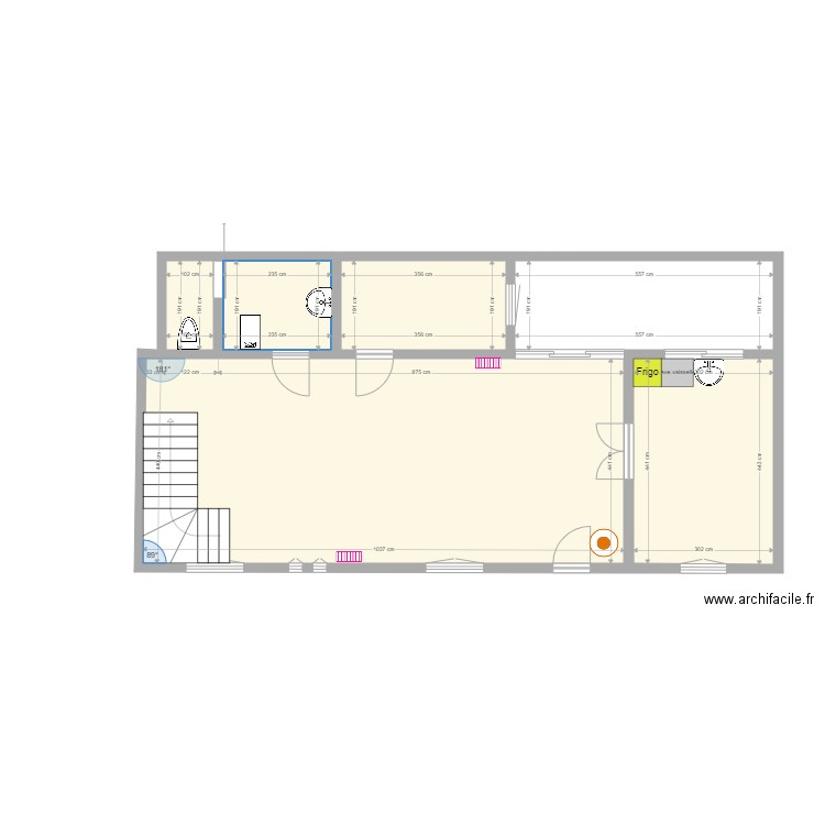 Maison rdc plomberie. Plan de 0 pièce et 0 m2
