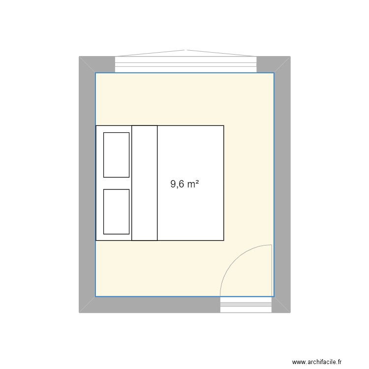 Chambre. Plan de 0 pièce et 0 m2