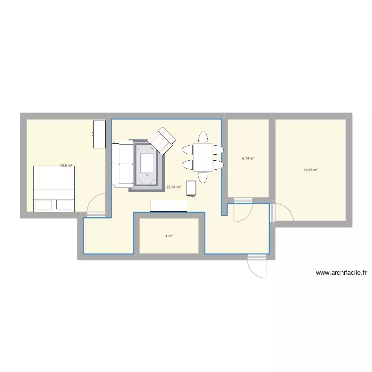 Appartement. Plan de 