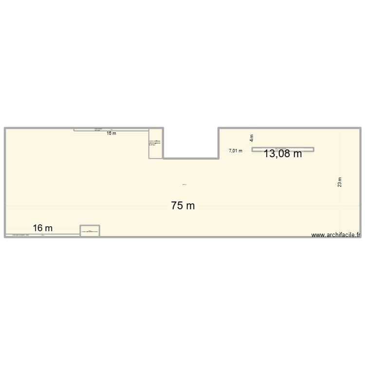 Jardien chabeuil. Plan de 6 pièces et 1666 m2