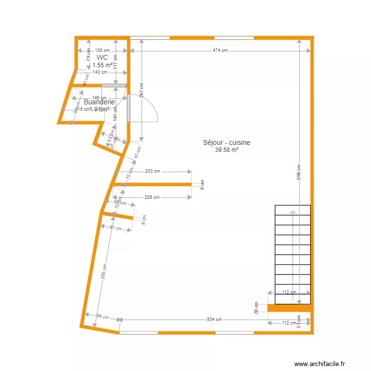 Guabello  Etage. Plan de 