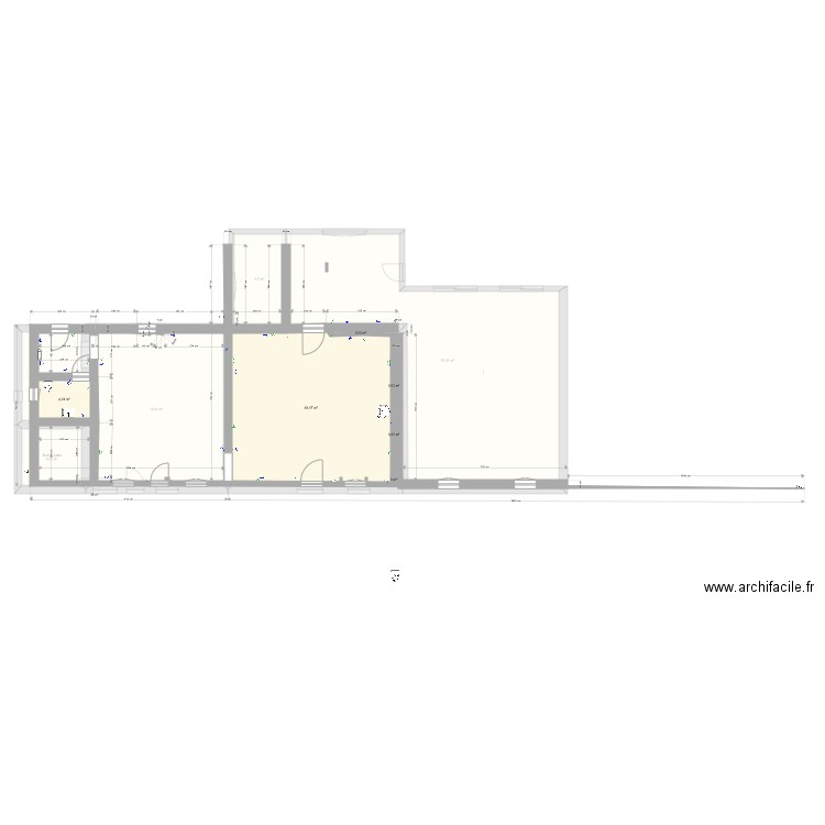 colas 1911 21 a rdc. Plan de 12 pièces et 260 m2