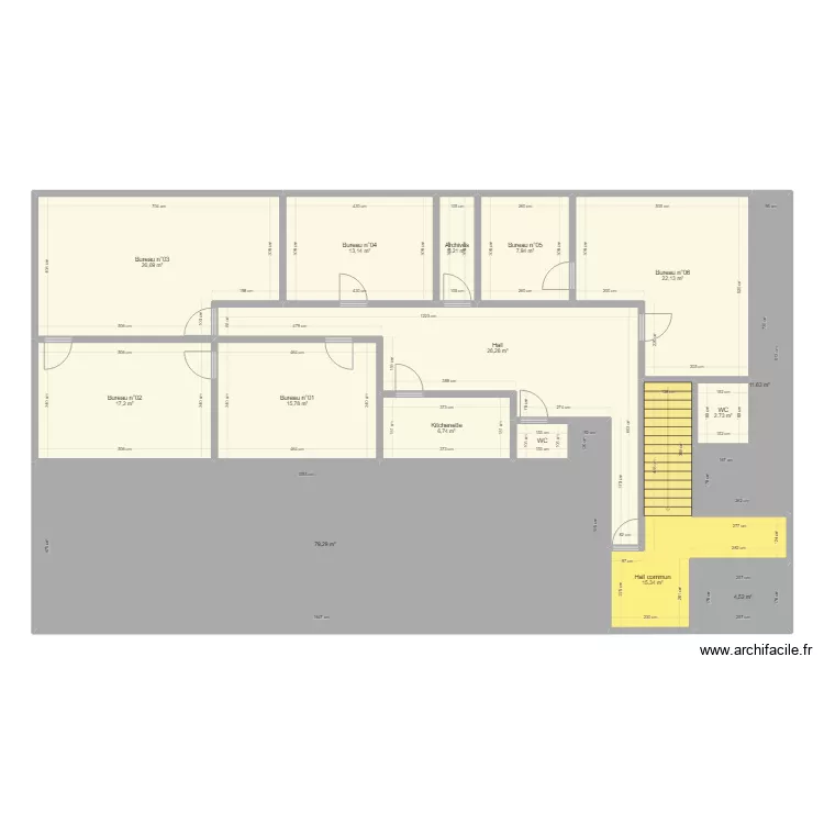 Nouveaux bureaux FOETZ. Plan de 