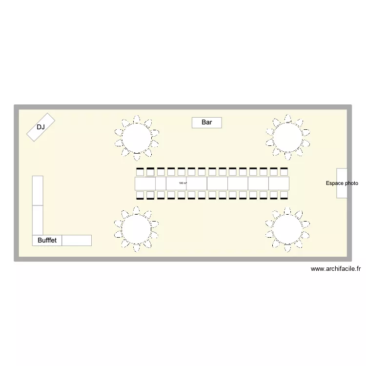PLAN ANNIVERSAIRE DE CHLOE. Plan de 1 et 180 m² PLAN ANNIVERSAIRE DE CHLOE. Plan de 1 et 180 m²