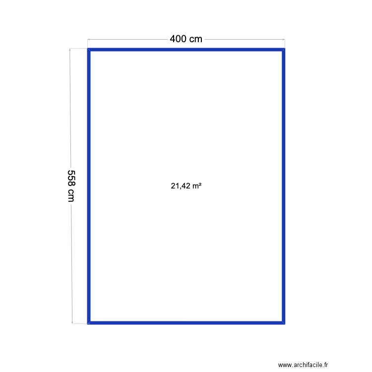 Kramer Toile tendu. Plan de 1 pièce et 21 m2