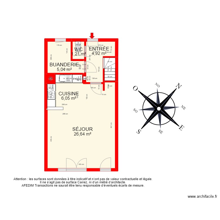 BI 1582 -. Plan de 17 pièces et 108 m2