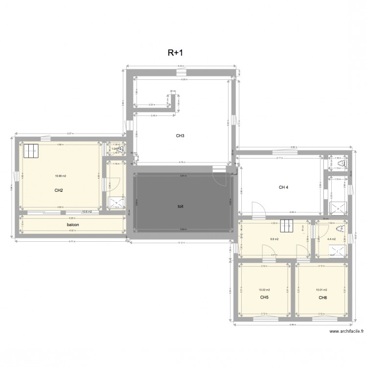 talmont etage 1 1. Plan de 0 pièce et 0 m2