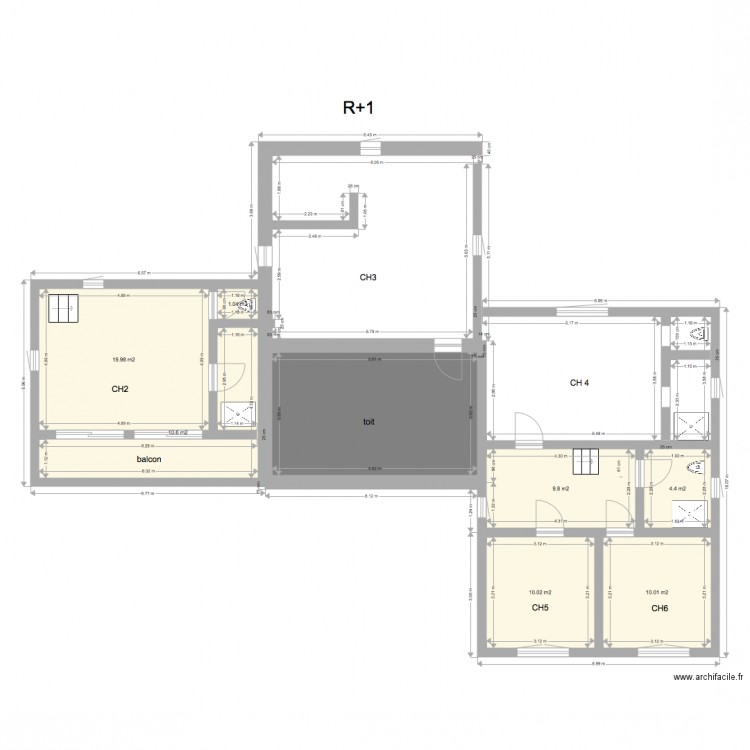 talmont etage 1 1. Plan de 0 pièce et 0 m2