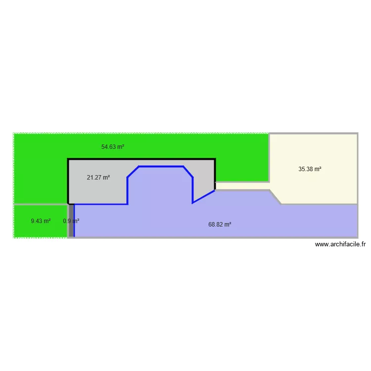Terrasse extérieur arrière. Plan de Terrasse extérieur arrière. Plan de