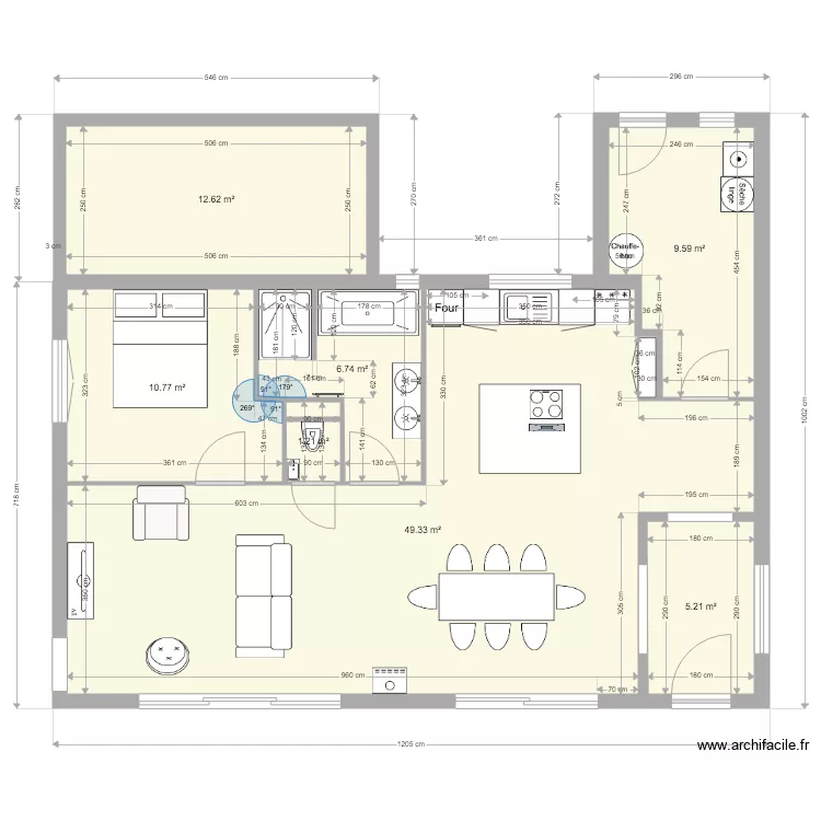 Plan Maison cotation. Plan de 