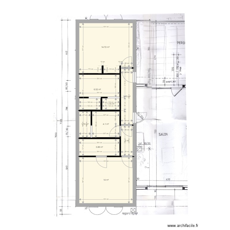 chambres Royan actuel. Plan de 0 pièce et 0 m2