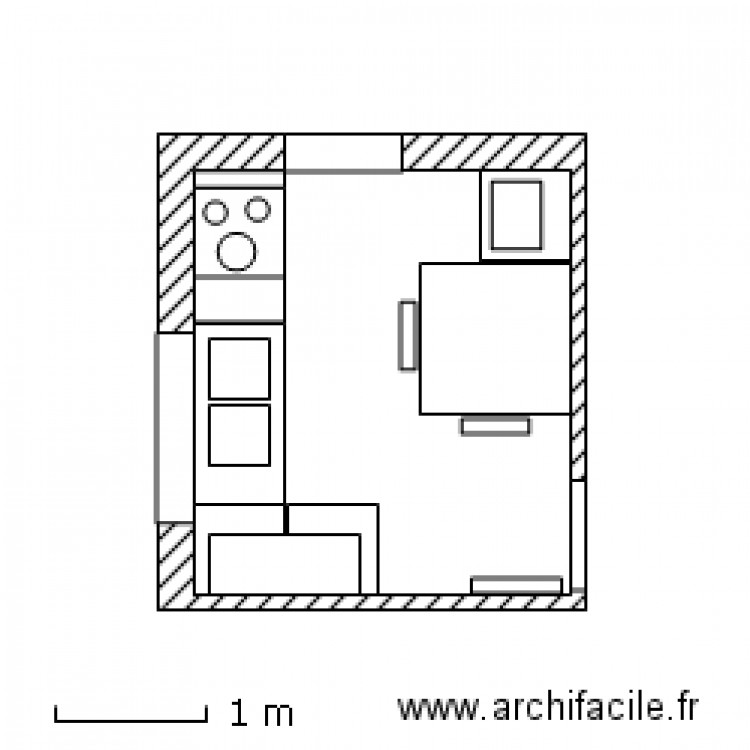 Plan cuisine T3 BJG 14 Nov 2011. Plan de 0 pièce et 0 m2