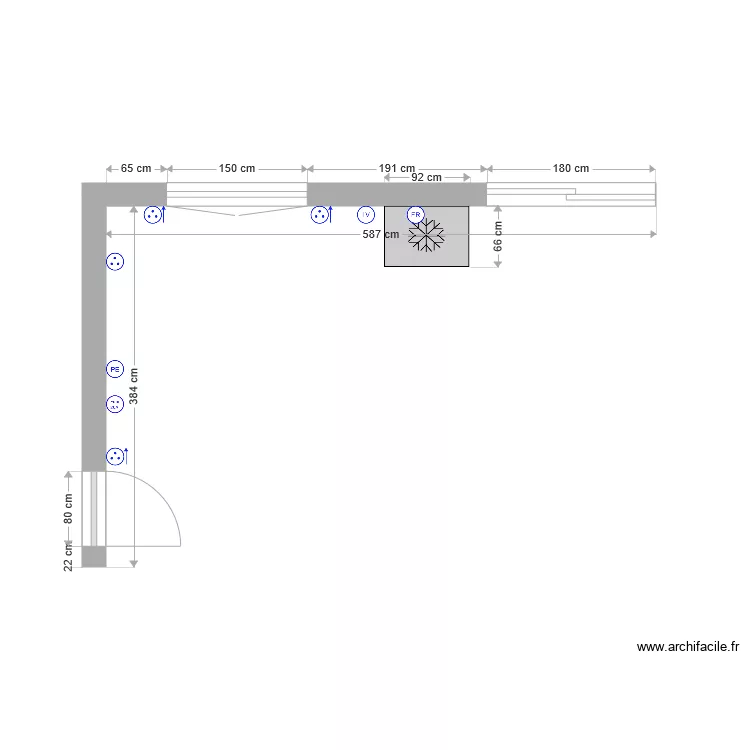 cuisine. Plan de cuisine. Plan de